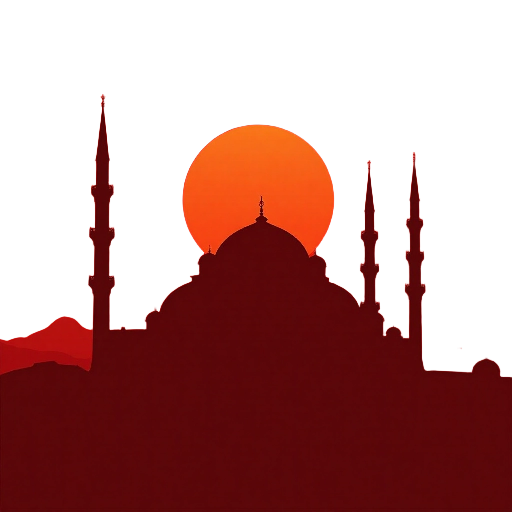 Sunset Over the Mosque